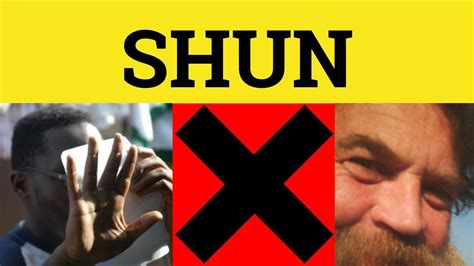 SHUNNED definition and meaning .